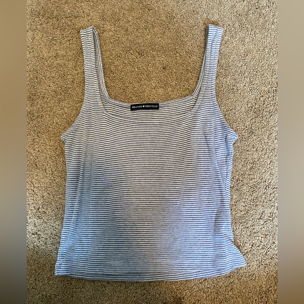 Brandy Melville stripped blue tank